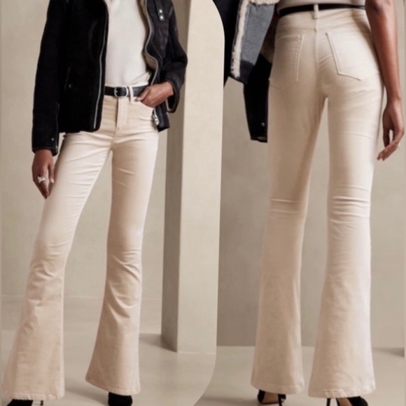 BANANA REPUBLIC The Flare Velvet Premium Jean size 24 - Picture 1 of 12